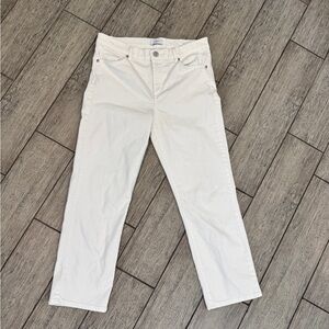 LOFT Women's White Ankle Jeans